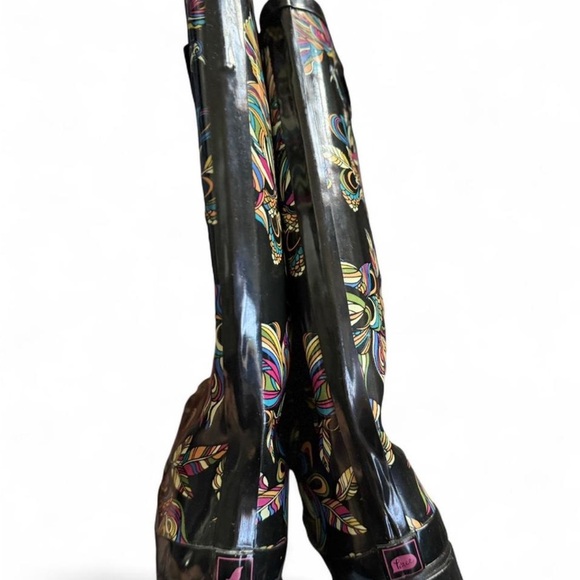 Sakeoots Colorful Patterned Women's Rain Boots - Picture 5 of 8
